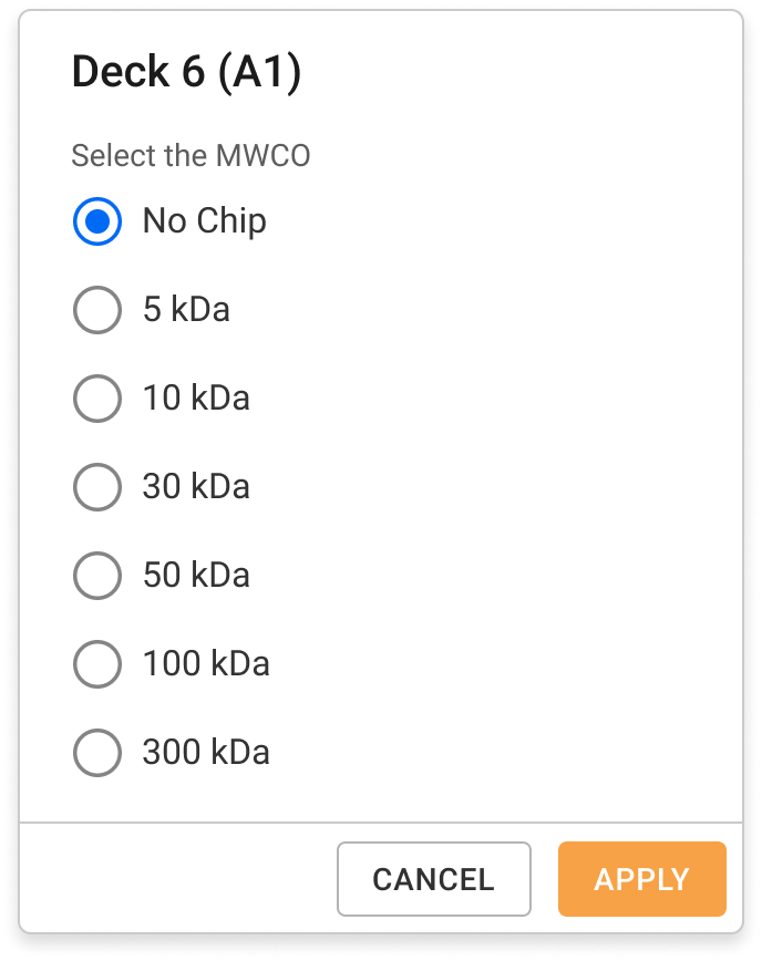 Chip Deck Detail Information